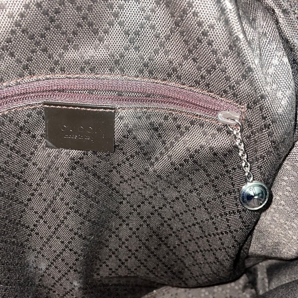 Authentic Gucci vintage trimmed leather nylon shoulder bag - Picture 7 of 10